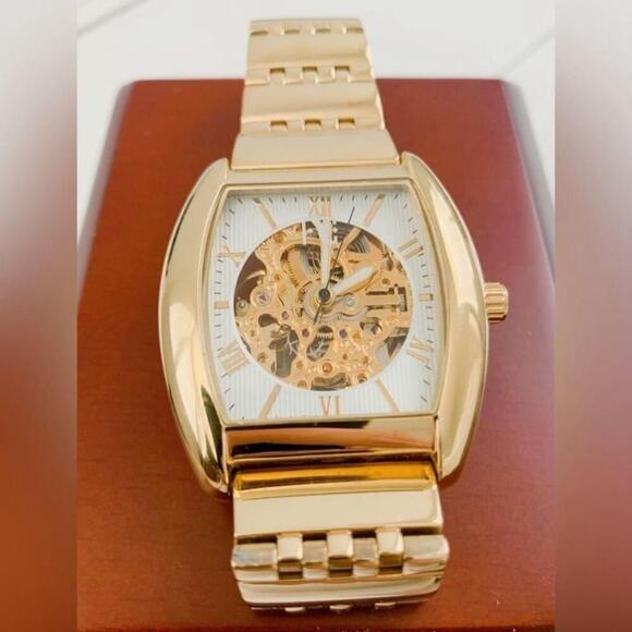 Auguste Galan Mens Gold Watch - Picture 4 of 17